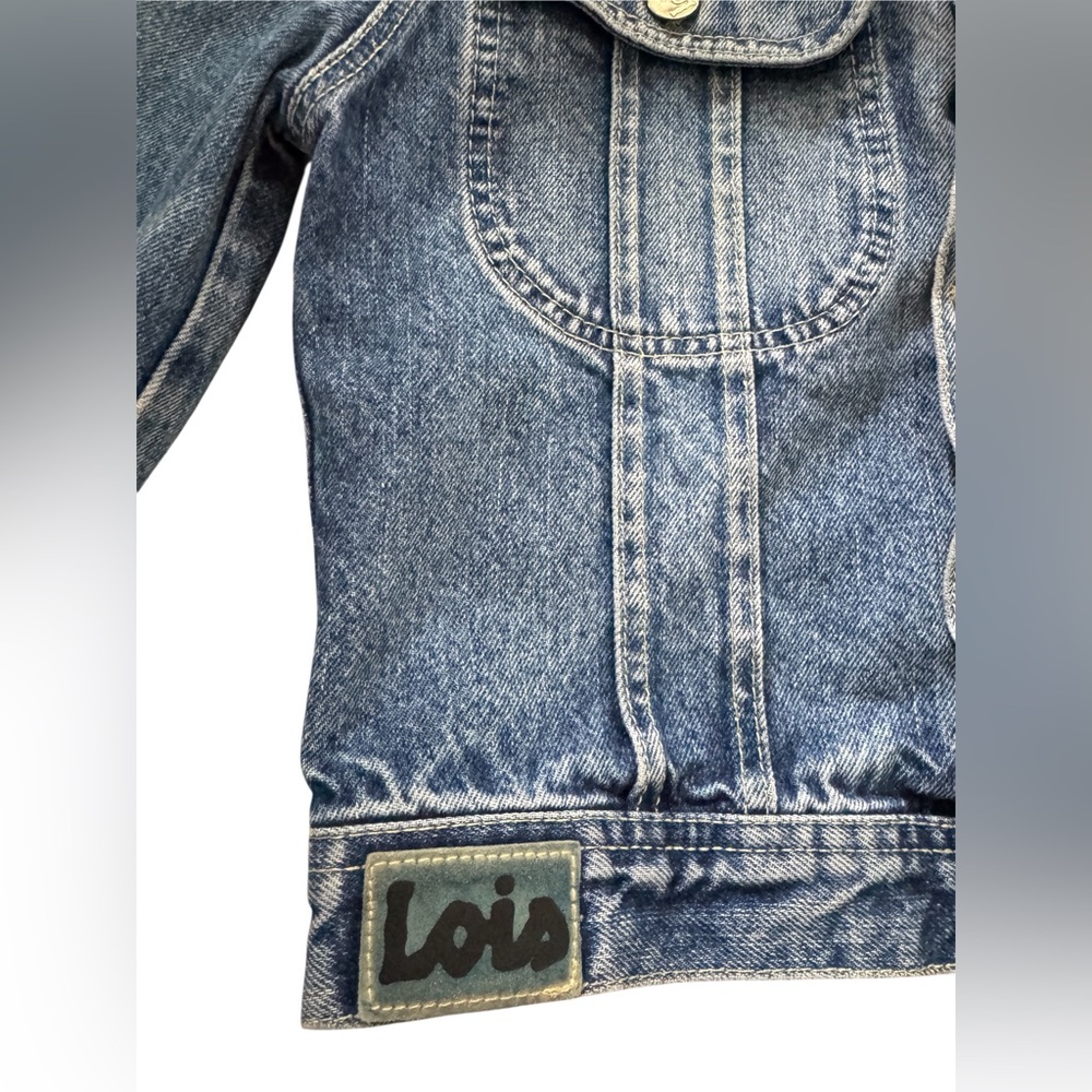 Lois Vintage 70s/80s Distressed Denim Jacket - Picture 4 of 11